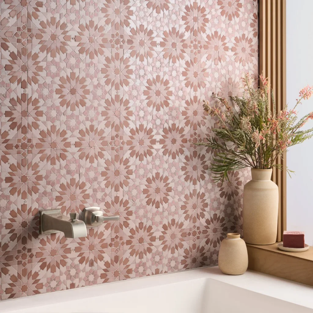 Cantico Taza Terracotta Rosa Mixed Finish Roomscene02