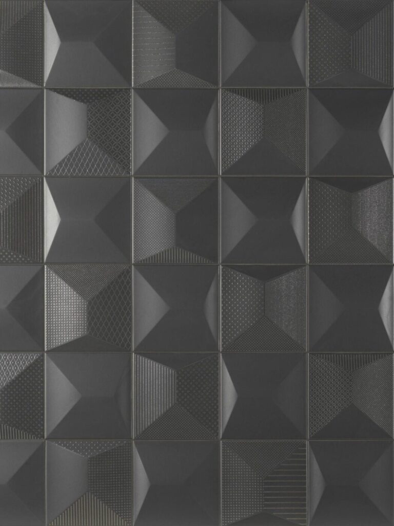 Cosmos S2 6 x 6 black wall sample