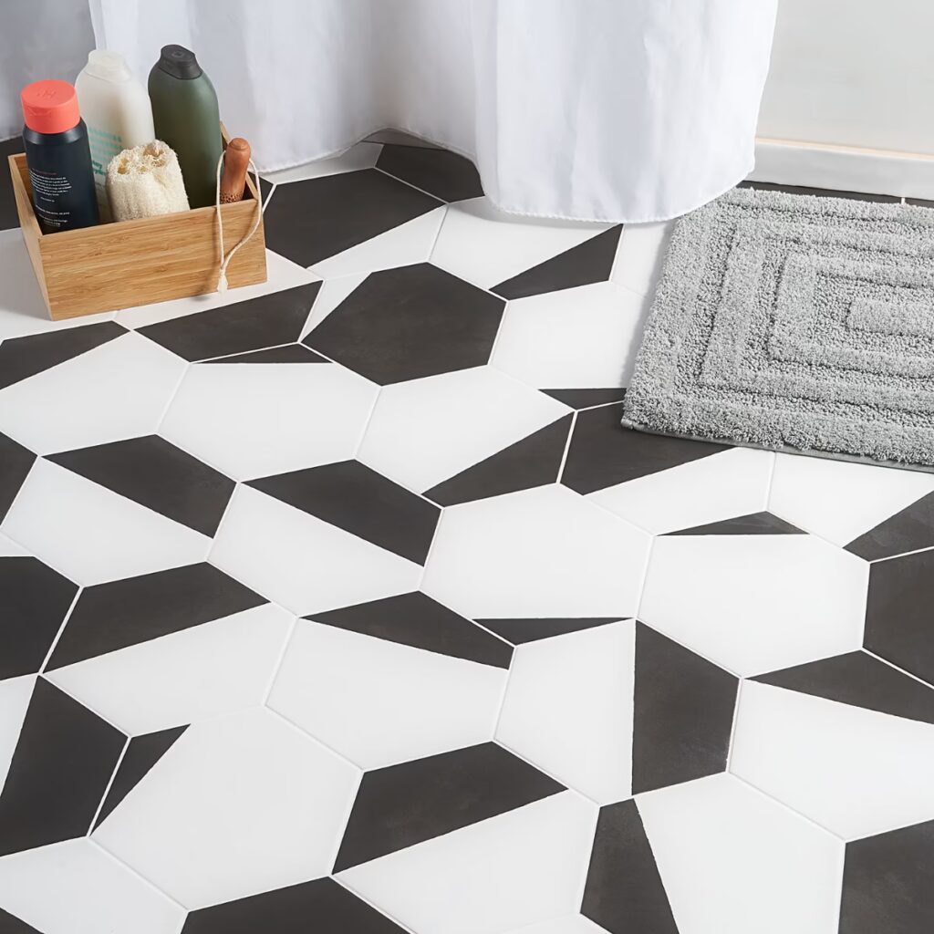 HexArt Pop Nero Black 8 Roomscene01