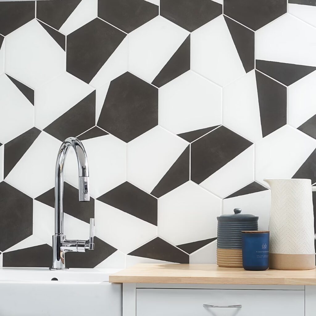 HexArt Pop Nero Black 8 Roomscene02
