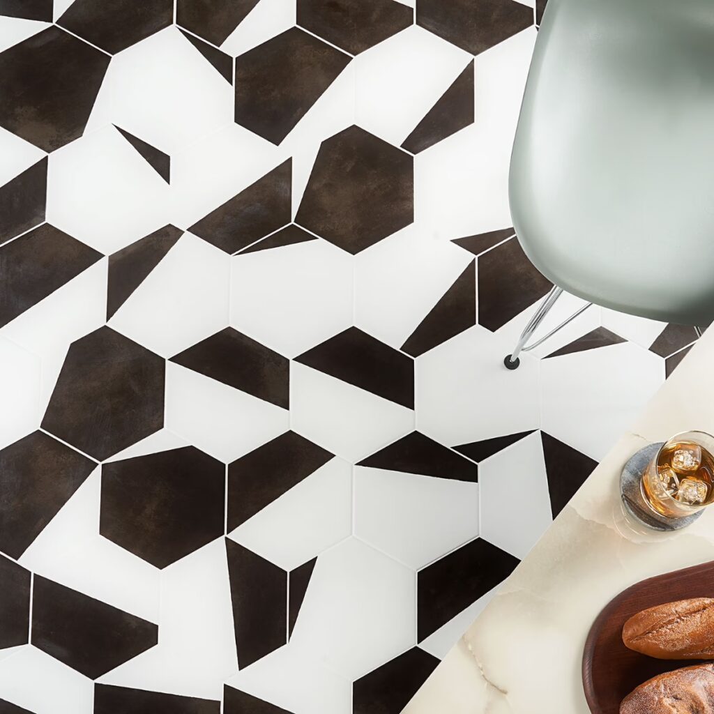 HexArt Pop Nero Black 8 Roomscene03