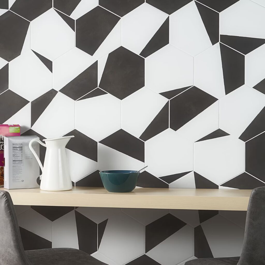 HexArt Pop Nero Black 8 Roomscene04