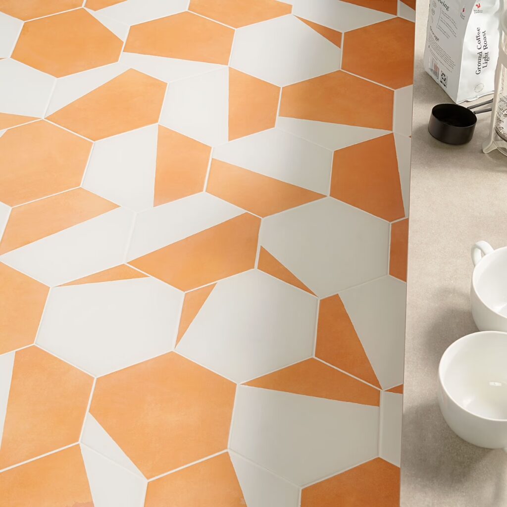 HexArt Pop Orange 8 Roomscene01