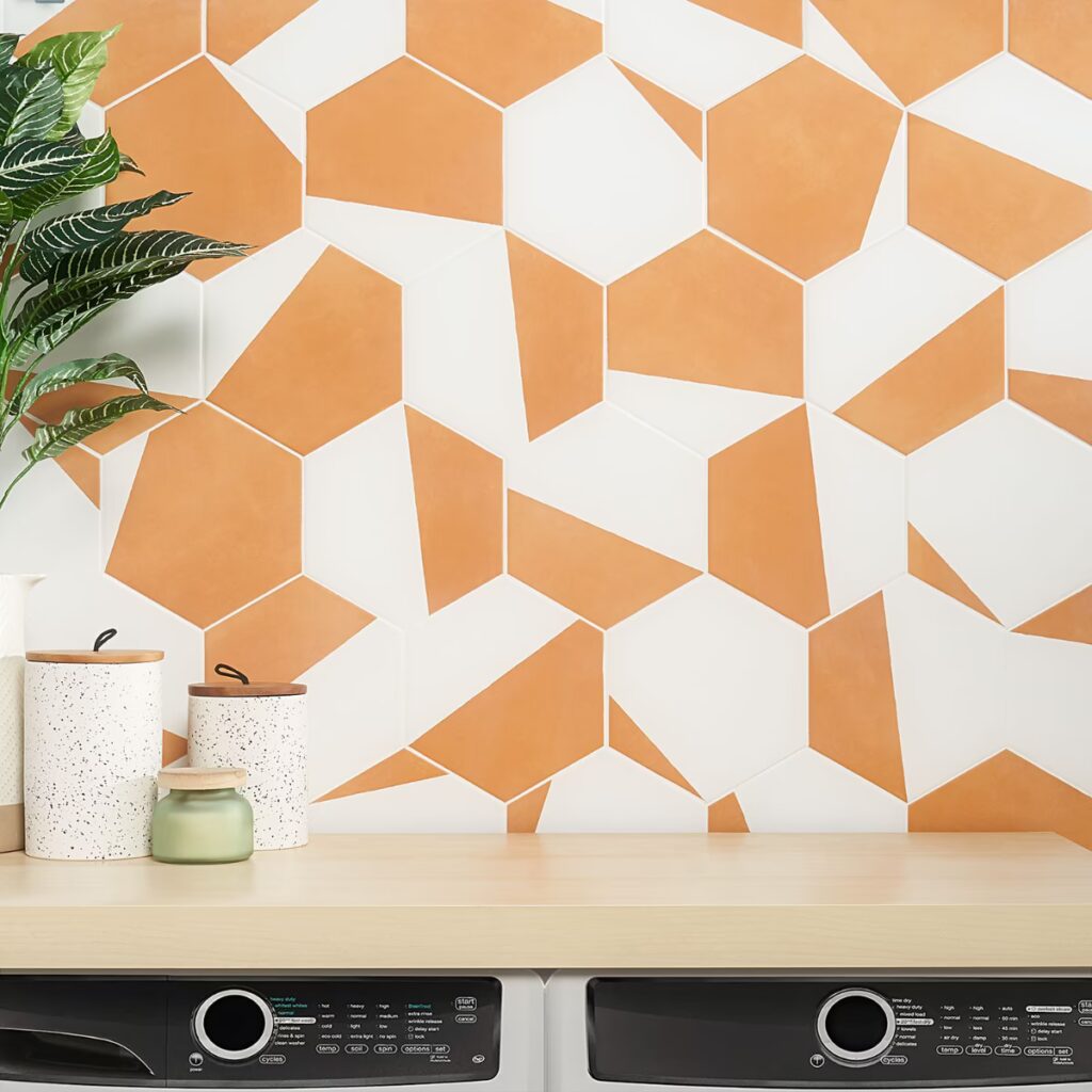 HexArt Pop Orange 8 Roomscene02