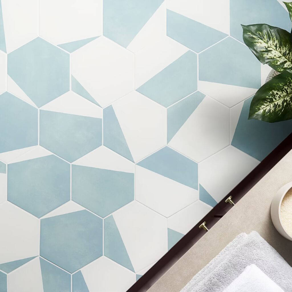 HexArt Pop Turquoise 8 Roomscene01