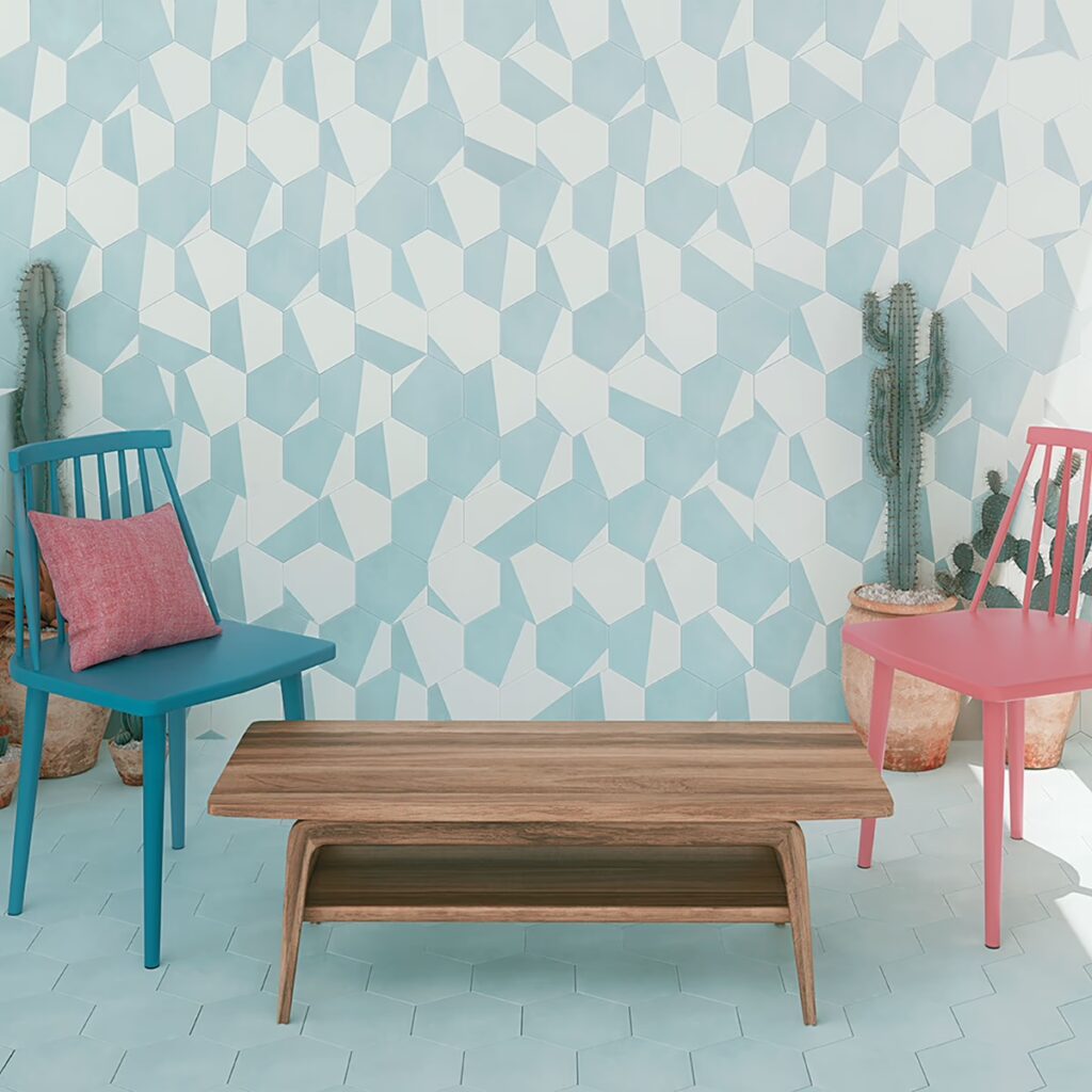HexArt Pop Turquoise 8 Roomscene04