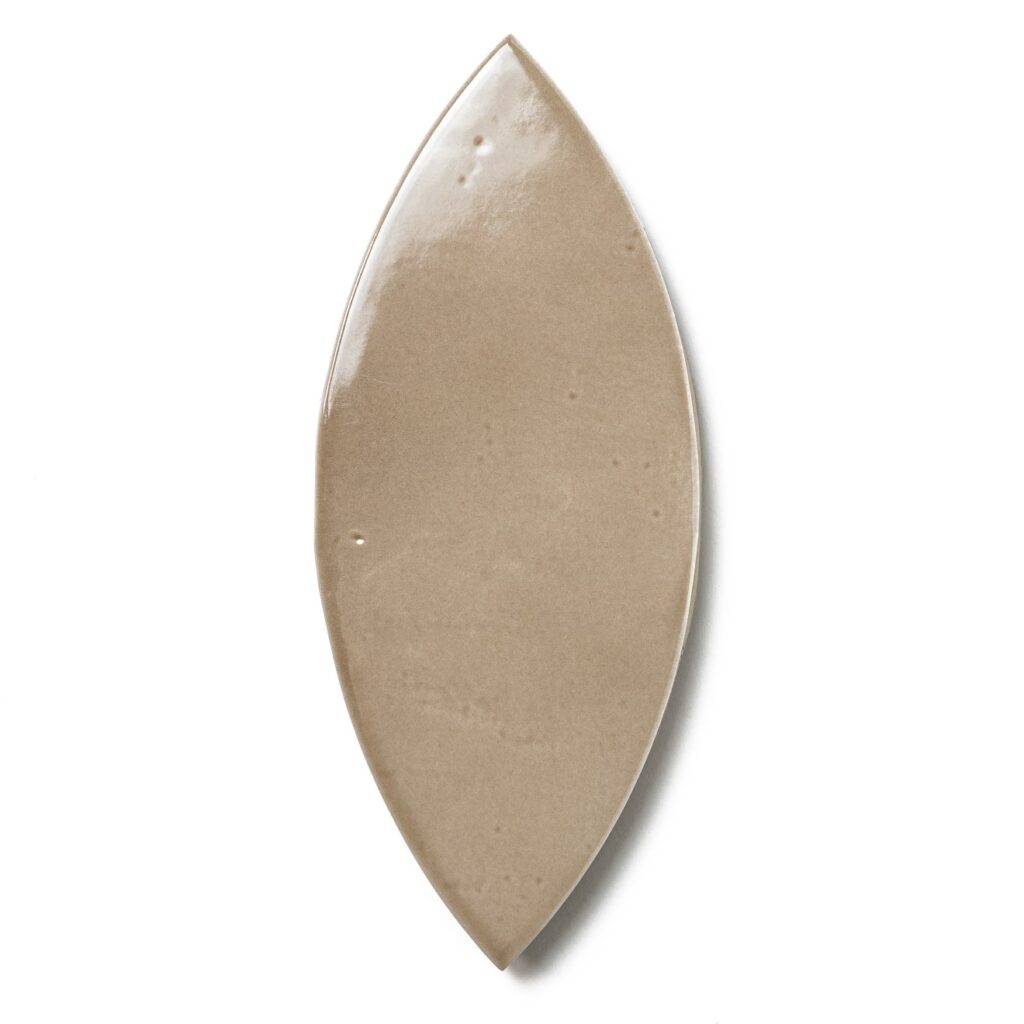 Legacy 3 x 8 Glossy Petal Porcelain Tile in Linen