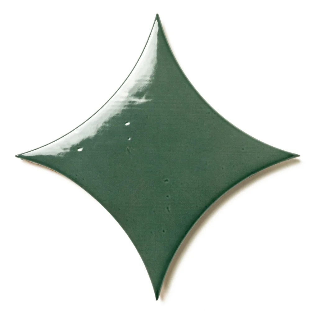 Legacy 6.5 x 6.5 Glossy Kite Porcelain Tile in Lagoon