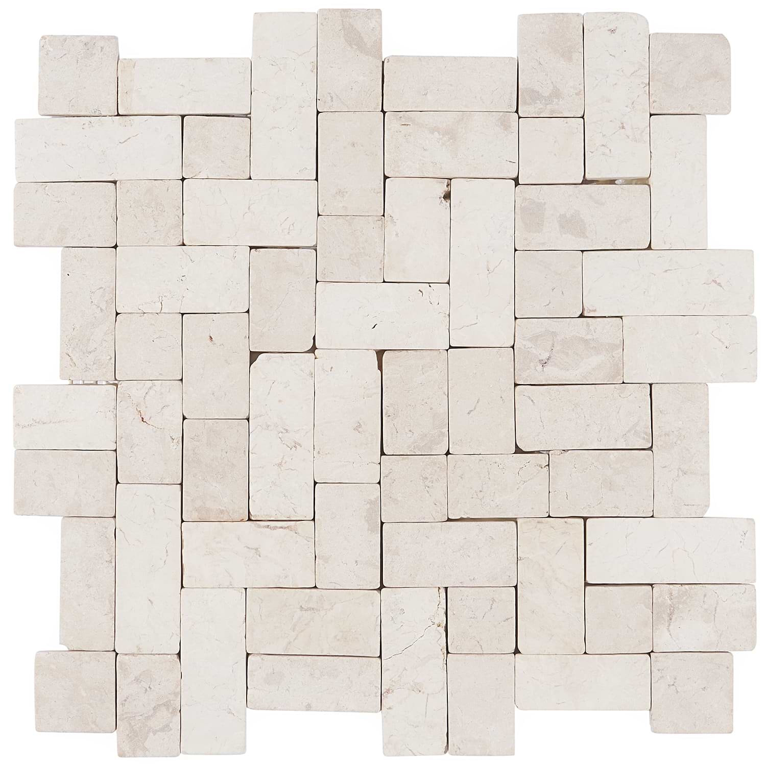 Nature Antique Lovina White Tumbled Mosaic Tile
