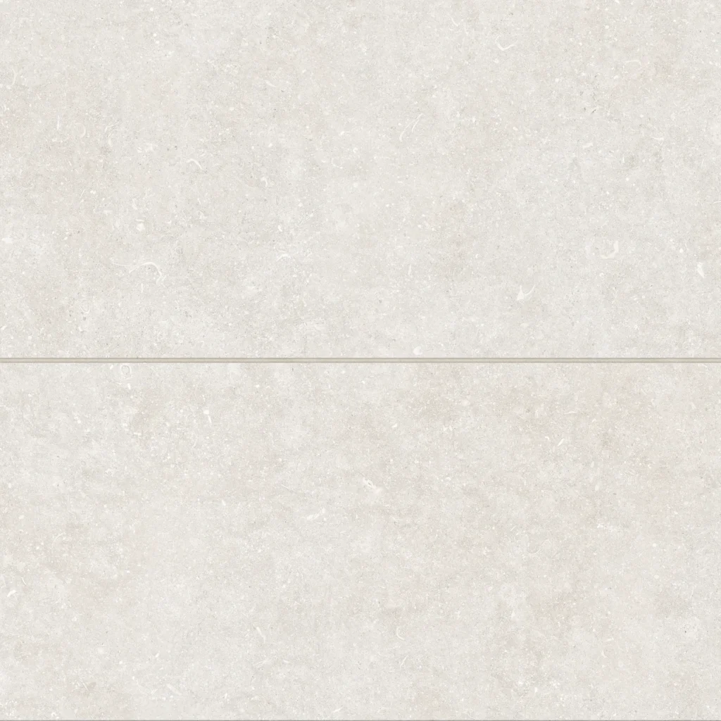 Oda 24 x 48 Soft Textured Matte Porcelain Tile in Ice layout