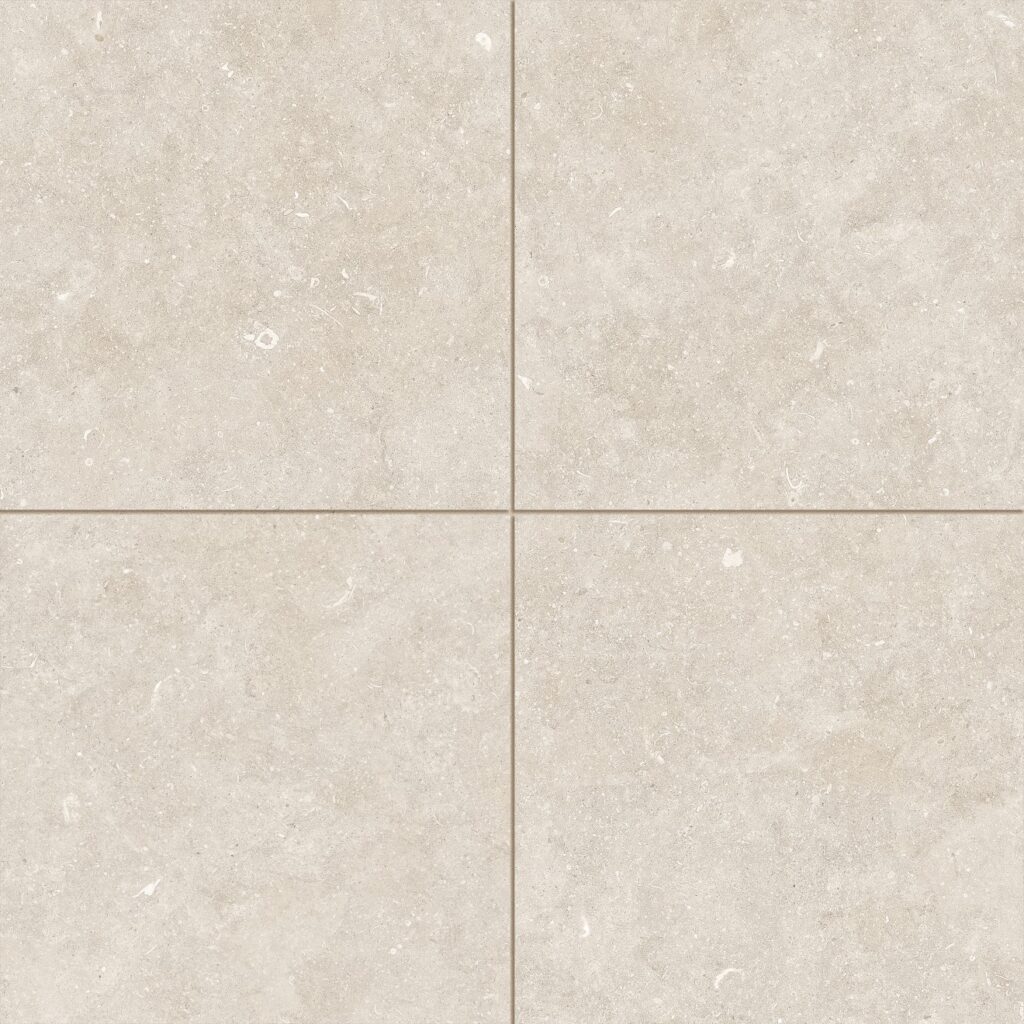 Oda 36 x 36 Soft Textured Matte Porcelain Tile in Light grid layout