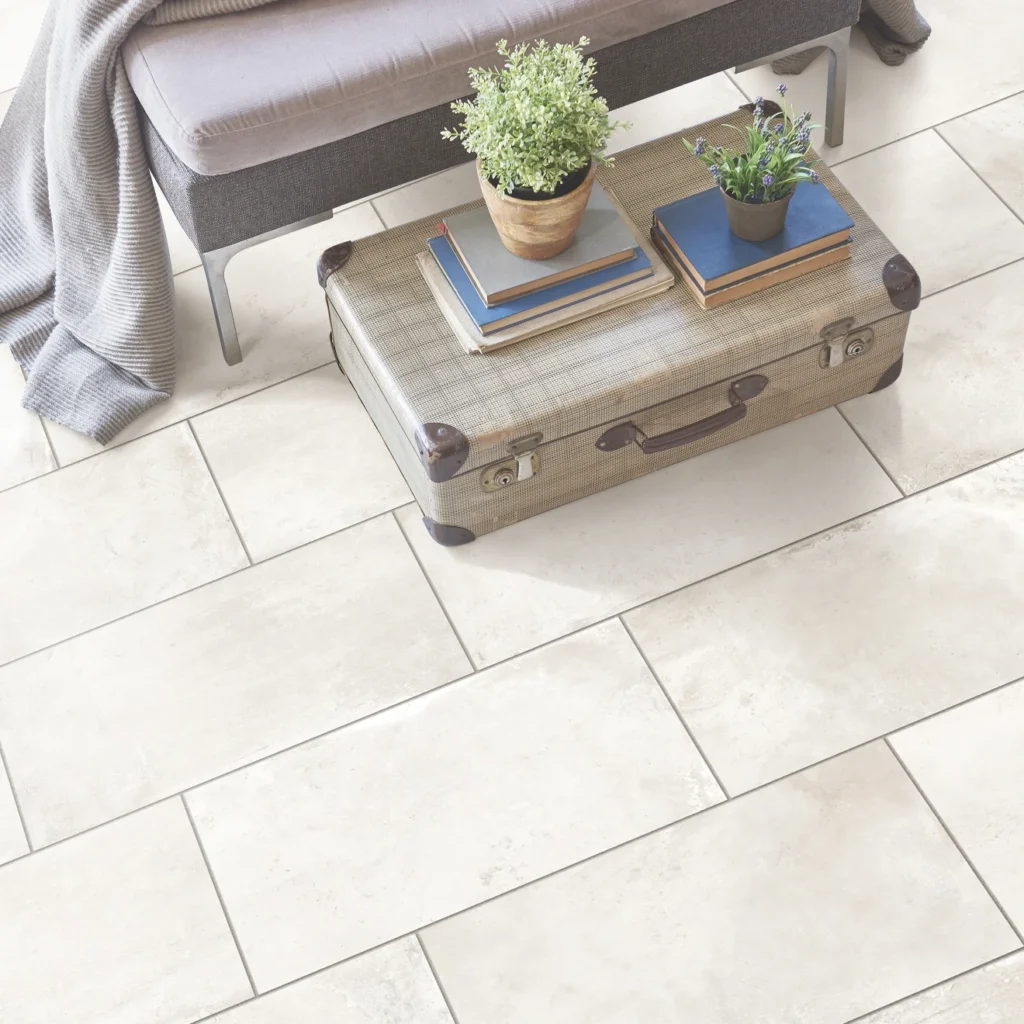 +One 12 x 24 Matte Porcelain Field Tile in Chalk sample