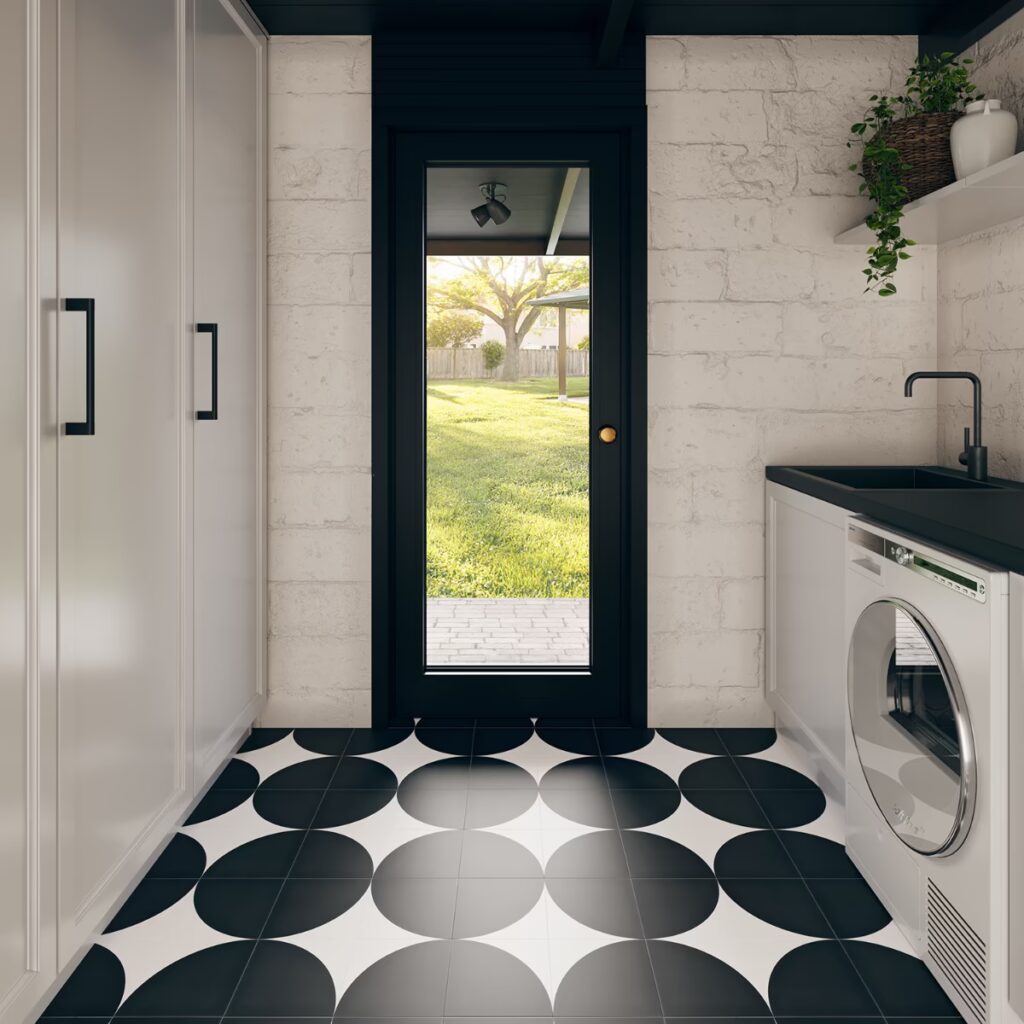 Stacy Garcia Maddox Deco Charcoal Black 8X8 Roomscene01