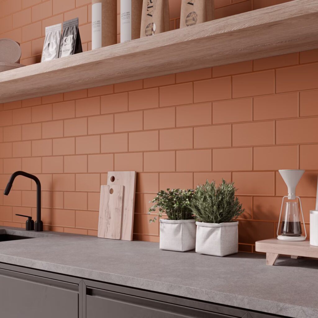 Stacy Garcia Maddox Frame Terracotta Orange 4X8 Roomscene03