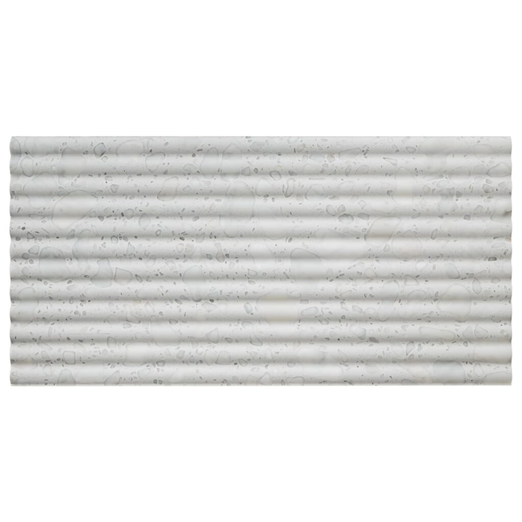 Terrazzo Italy Fluted Sacra Bianco White 12X24