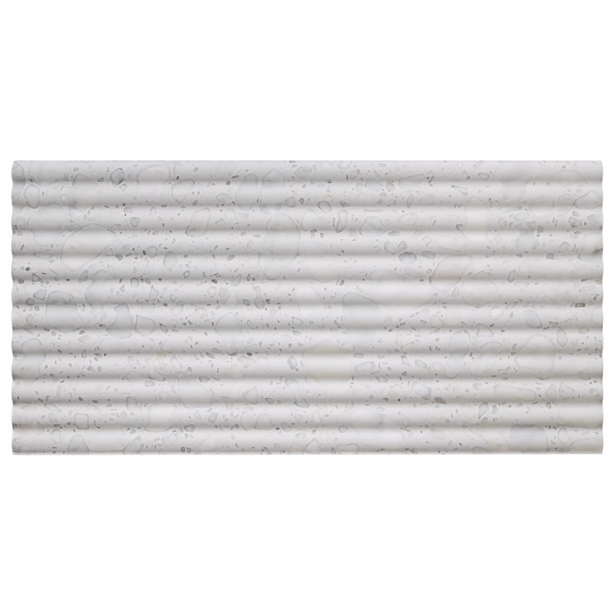 Terrazzo Italy Fluted Sacra Bianco White 12X24
