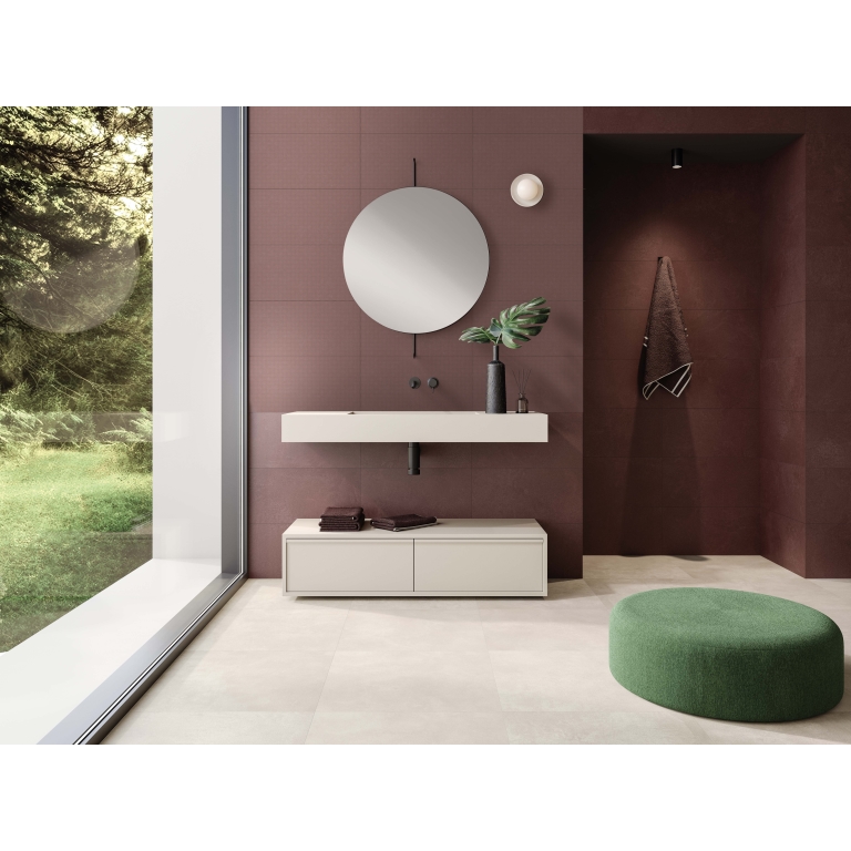 AGIO - 12X24 KNIT, NOGA, MATTE bathroom setting