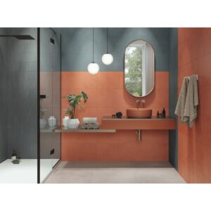 AGIO - 12X24 SLIM, FRASSINO, MATTE shower setting