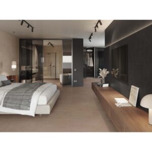 AGIO - 12X24 SLIM, LAVA, MATTE bedroom setting
