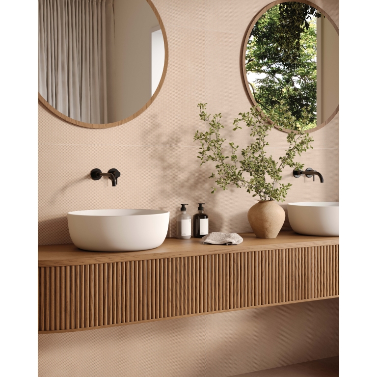 AGIO - 24X47 KNIT, VASO, MATTE bathroom setting