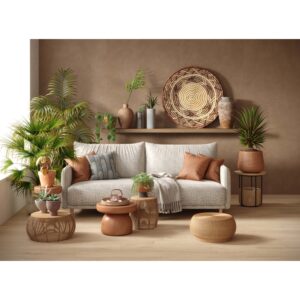 AGIO - 47X109 SLIM, DUNA, MATTE living room setting