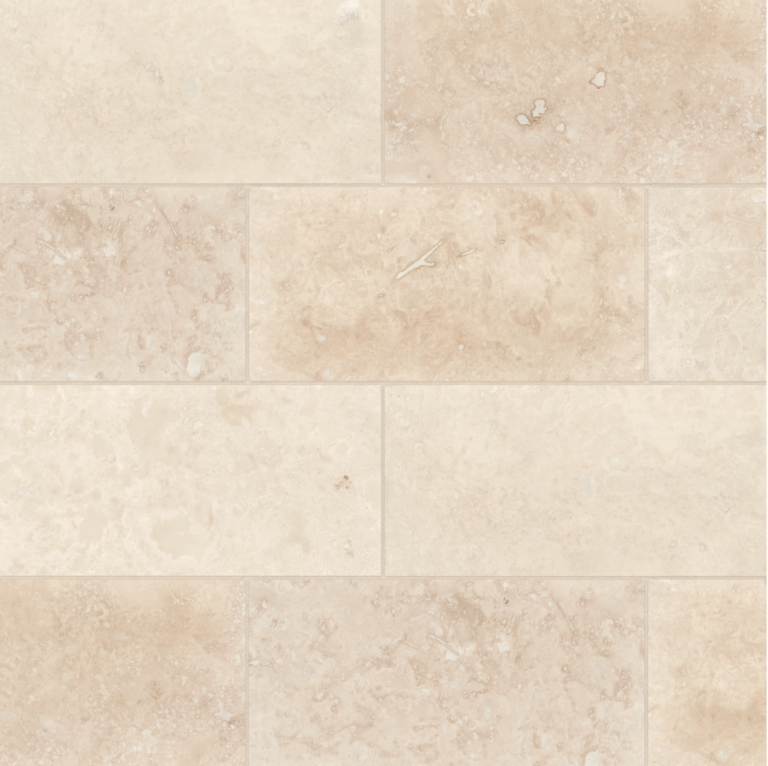 Mediterranean Ivory 12 x 24 Filled & Honed Travertine Tile