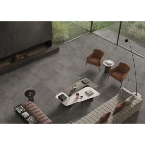 MIXT 2 - 12X24 ROCK, NOTTE, MATTE floor sample living room